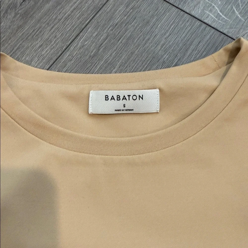 Babaton Tan Muscle Tee Bodysuit | size Small